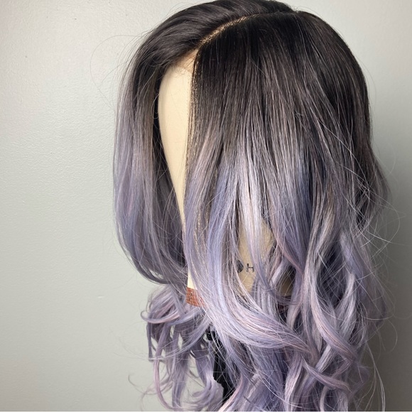 Ombre Light Gray Lace Wigs - Picture 7 of 11